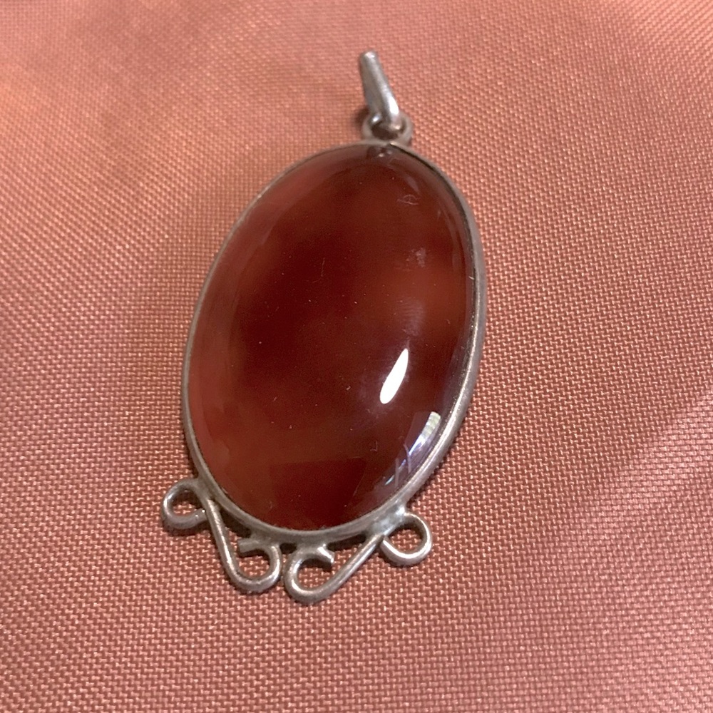 Golden Agate Crystal Stone Pendant